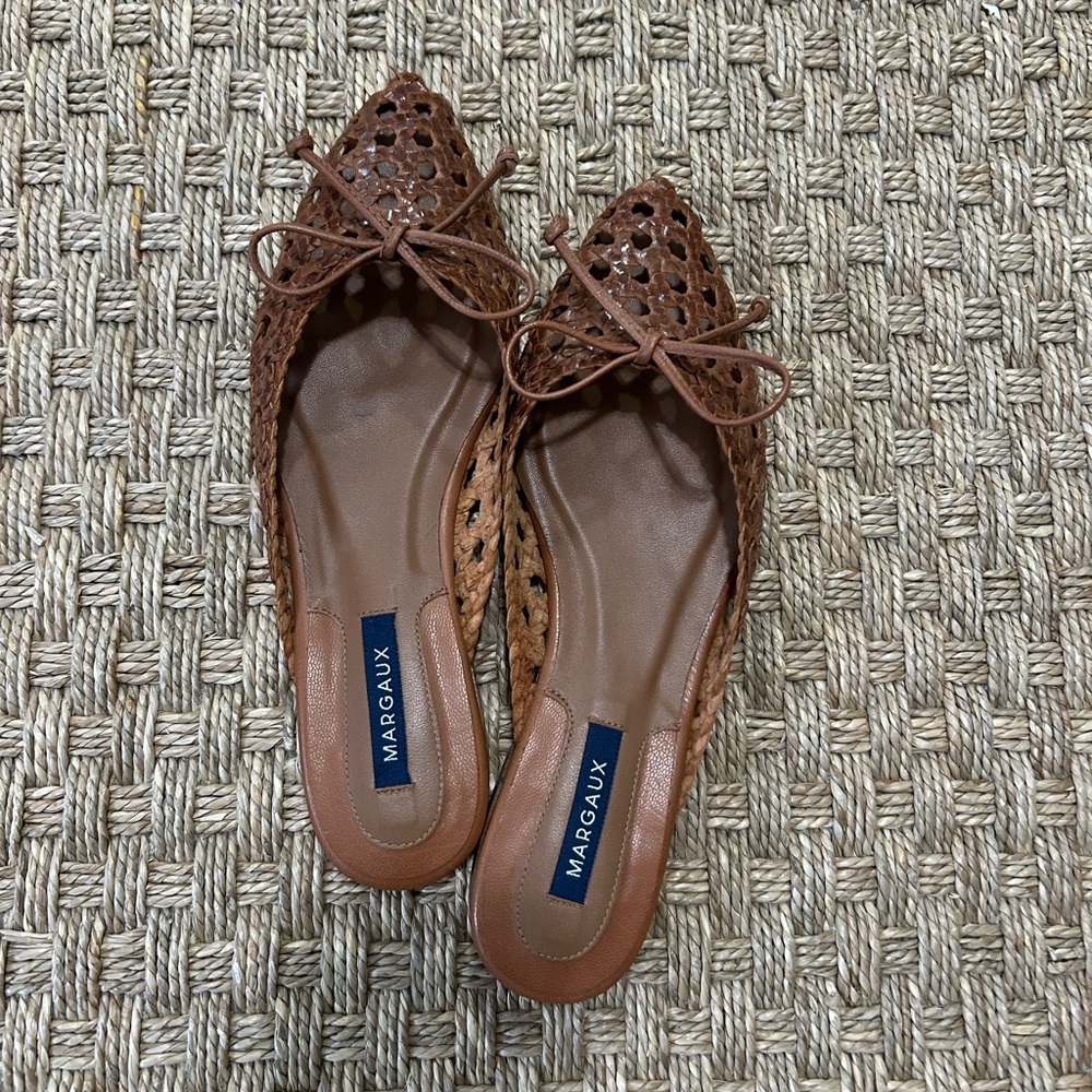 NEW Margaux - The Ballet Mule - Saddle Woven Leather